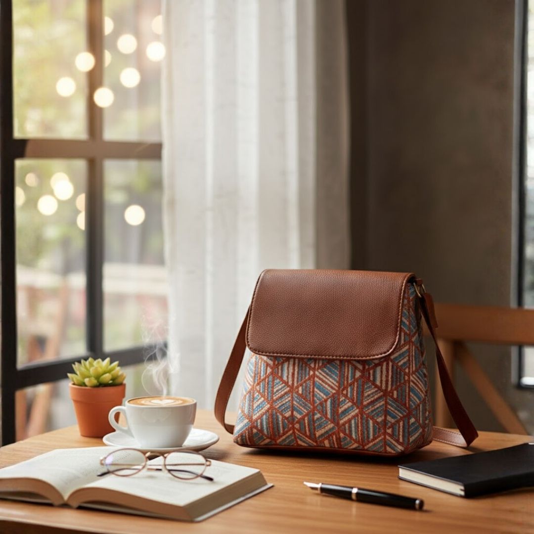 Stylish Leather Flap Sling Bag for Everyday Use 151